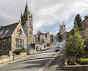 Churches on main road at Pateley Bridge,North Yorkshire, England, UK.