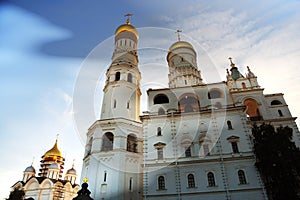 Churches of Moscow Kremlin. Color photo