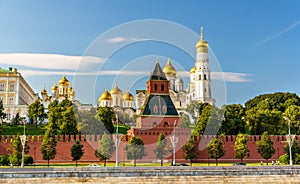 Churches in Moscow Kremlin over the river