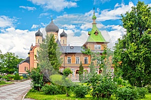 Churches of Puhtitsa Monastery. Kuremae, Estonia