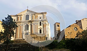 The churches Santa Maria Maggiore and San Silvestro in Trieste