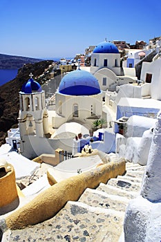 Churches on Santorini photo