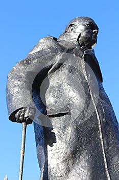 Churchill Statue, Westminster Detail