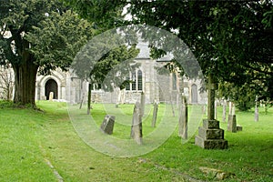 Churchyard and path
