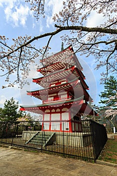 Chureito Pagoda in Arakura Sengen Shrine.