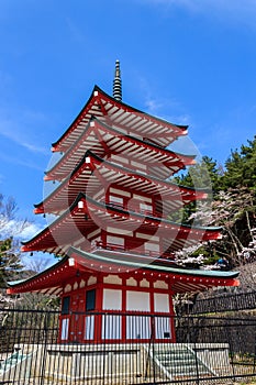 Chureito Pagoda in Arakura Sengen Shrine.