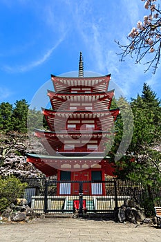 Chureito Pagoda in Arakura Sengen Shrine.