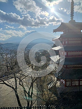 Chureito Pagoda at Golden Hour