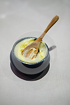 Churned butter