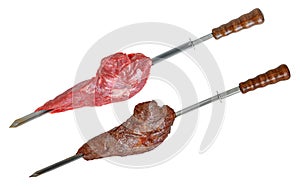 Churrasco picanha brazilian barbecue isolated photo