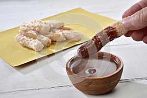 Churros e cioccolata photo