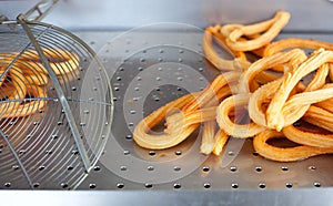 Churros fried crullers spanish flour fritters