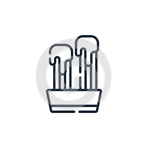 churros icon vector from fast food concept. Thin line illustration of churros editable stroke. churros linear sign for use on web photo