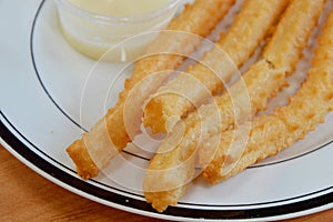 Churros Spanish deepfried dough stick photo