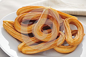Churros typical of Spain