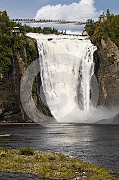 Chute Montmorency falls near Quebec City