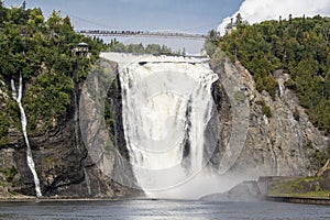 Chute Montmorency waterfalls near Quebec City
