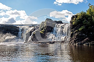 Chutes De La Chaudiere Divided By Rock