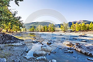 Chuya River in the Altai Mountains