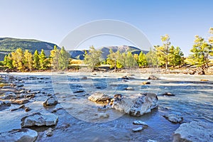 Chuya River in the Altai Mountains