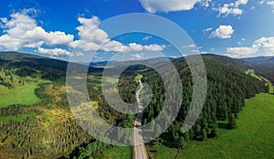 Chuysky trakt road in the Altai mountains