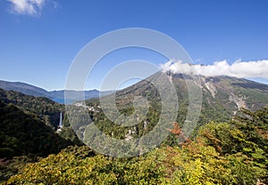 Chuzen-ji Lake and Kegon-no-taki Falls, Ropeway viewpoint,Nikko,Tochigi,Japan