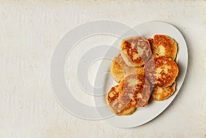 Chvishtari, corn flour tortillas with cheese, pastries, Georgian cuisine, Mchadi, homemade, top view, on a wooden table