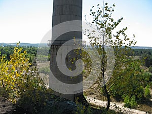 Chyhyryn Nuclear Power Plant. The building of the abandoned Ukra