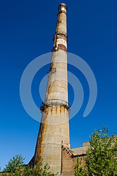 Chyhyryn Nuclear Power Plant. The building of the abandoned Ukrainian nuclear power plant Chigirinskaya. The ruins of