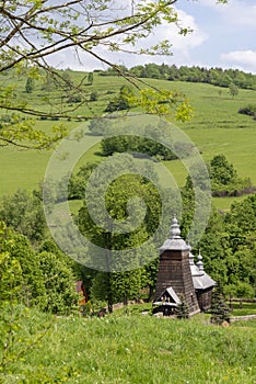 Chyrowa wooden christian orthodox church