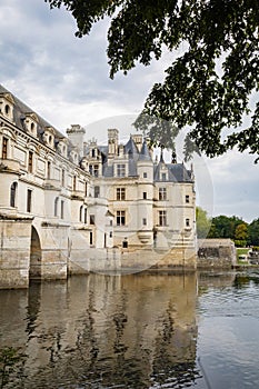 The Château de Chenonceau, French château spanning the river Cher
