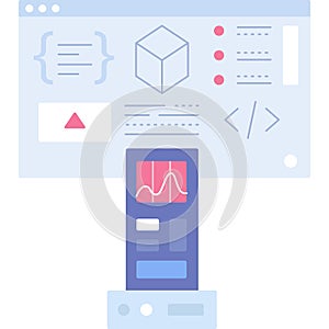 CI tool comparison icon vector coding programming