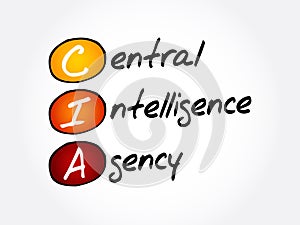 CIA - Central Intelligence Agency acronym