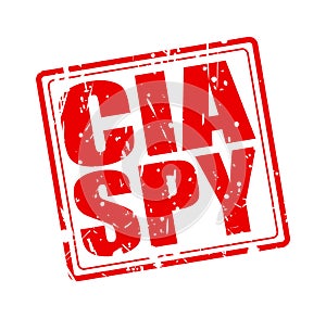 CIA SPY red stamp text