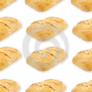 Ciabata bread seamless background