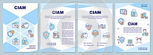 CIAM blue brochure template photo