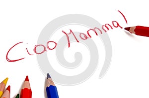 Ciao mamma drawing