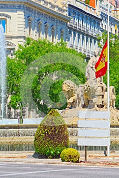 Cibeles Fountain Fuente de La Diosa Cibeles, Fontano Cibelo an