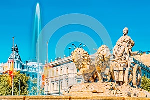 Cibeles Fountain Fuente de La Diosa Cibeles, Fontano Cibelo an photo