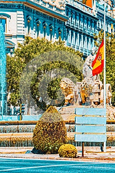 Cibeles Fountain Fuente de La Diosa Cibeles, Fontano Cibelo an photo