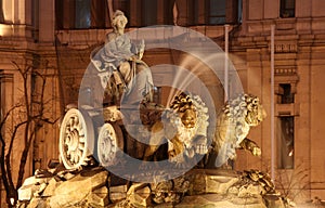 Cibeles fountain Madrid Spain photo