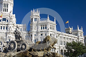 Cibeles Fountain in Madrid, Spain photo