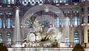 Cibeles fountain near Post Office Building