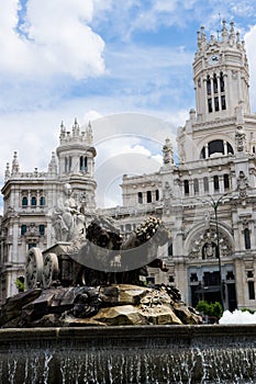 Cibeles statue in Madrid photo