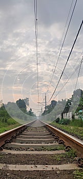 Cibinong Bogor Indonesia Agustus 2021 _ Rail In view
