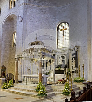 Ciborio San Nicola Church Bari Italy photo