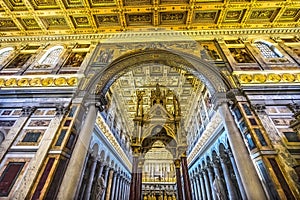 Ciborium Tomb Papal Basilica Paul Beyond Walls Rome Italy photo