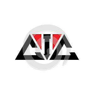 CIC triangle letter logo design with triangle shape. CIC triangle logo design monogram. CIC triangle vector logo template with red