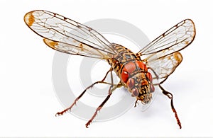 Cicada insect, cut out on white background
