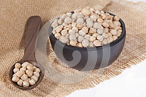 Cicer arietinum - Raw Grains Of Chickpea; Legume With Important Culinary And Nutritional Qualities